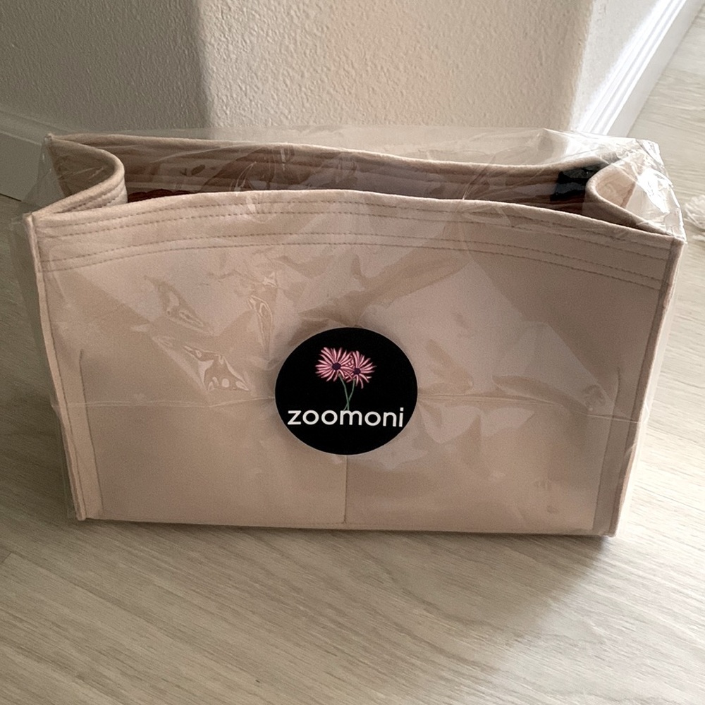 NEW ZOOMONI YVES SAINT LAURENT YSL Small Rive Gauche Canvas Tote Bag Organizer